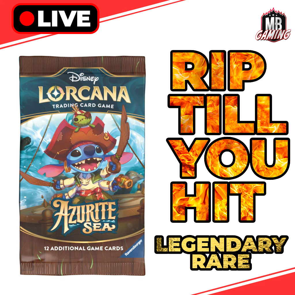 Disney Lorcana: Azurite Sea - Rip Till You Hit - Legendary Rare+