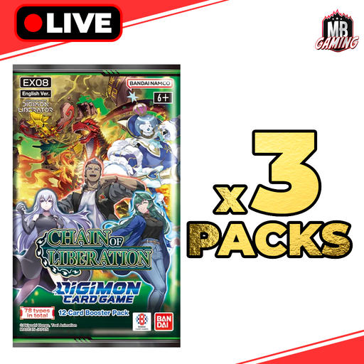 Digimon: Chain of Liberation Booster Pack EX-08 (x3) - LIVE