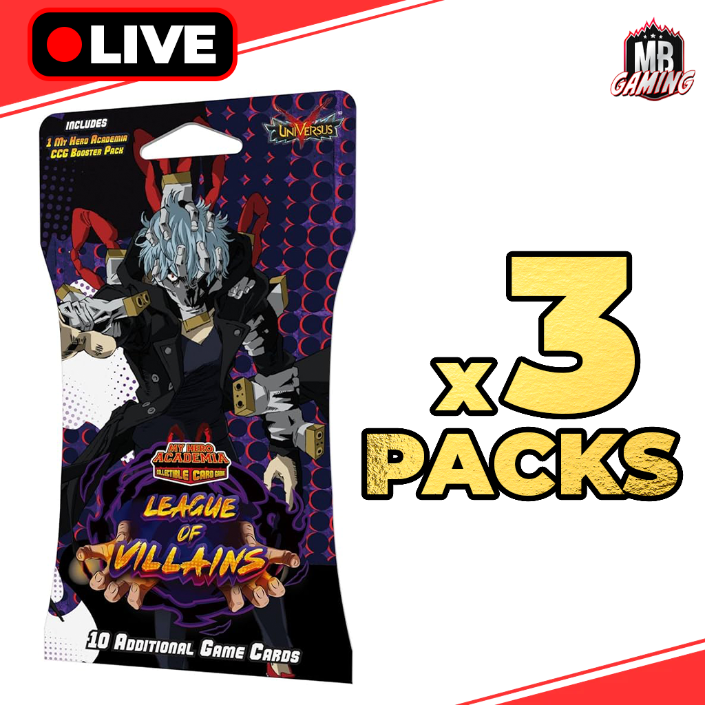 My Hero Academia: League of Villains Booster Pack (x3) - LIVE