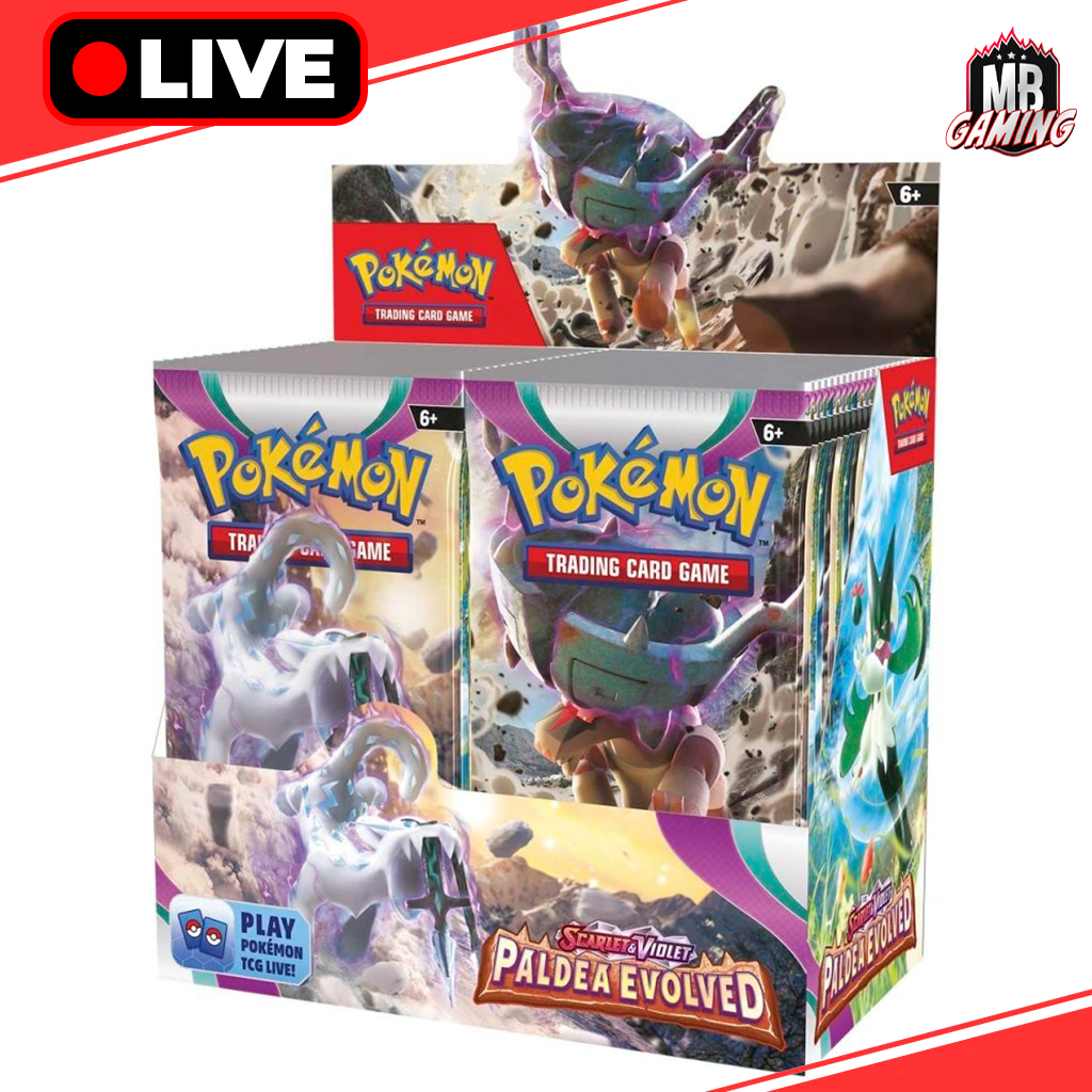 Pokemon: Paldea Evolved Booster Box (SV02) - LIVE BREAK