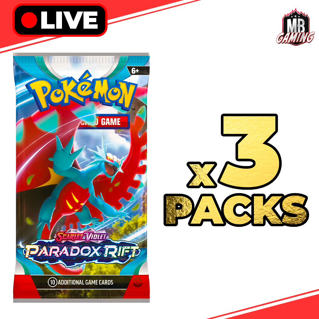 Pokemon: Paradox Rift Booster Pack x3 - LIVE BREAK