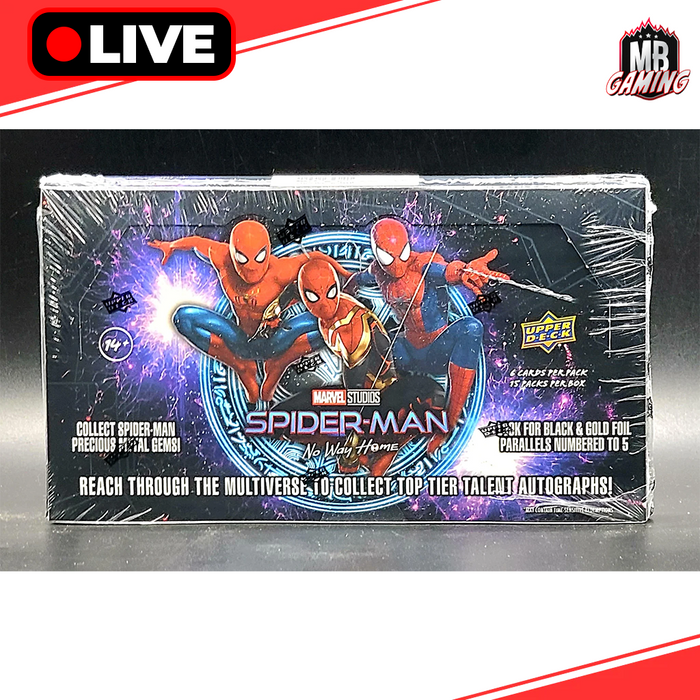 Marvel Studios: 2023 Upper Deck Marvel Spiderman No Way Home Hobby - LIVE