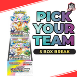 Pokemon Japanese: Terastal Festival SV8B - Pick Your Team - 5 Box Break