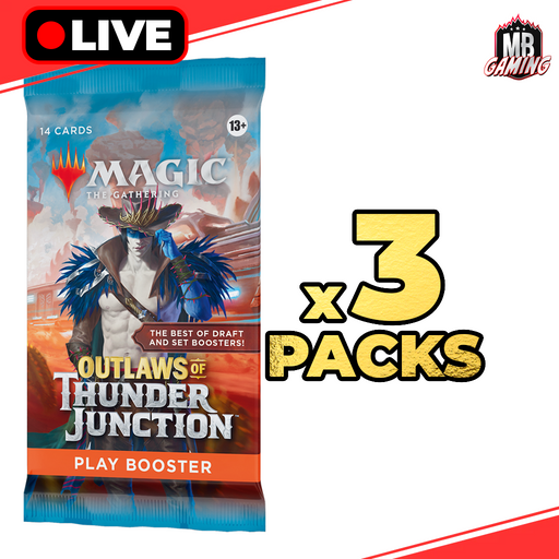 Magic The Gathering: Outlaws of Thunder Junction Play Booster Pack (x3) - LIVE